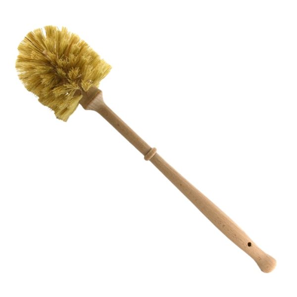 Toiletborstel van hout met natuurvezel haren - Afbeelding 5