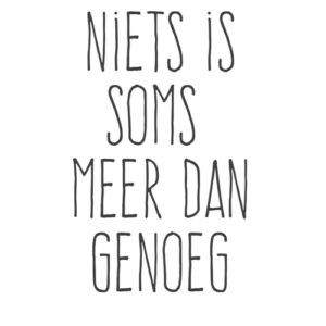 niets