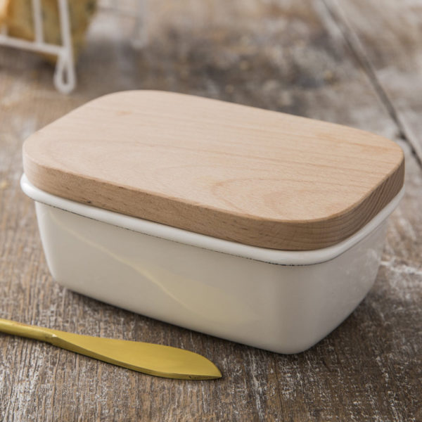 Botervloot met houten deksel - Afbeelding 5