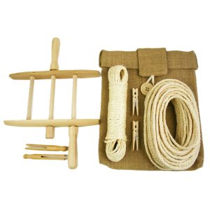 Set voor waslijn met waslijnwinder