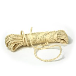 Waslijn van sisal – gedraaid of gevlochten – supersterk en natuurlijk – Gedraaid